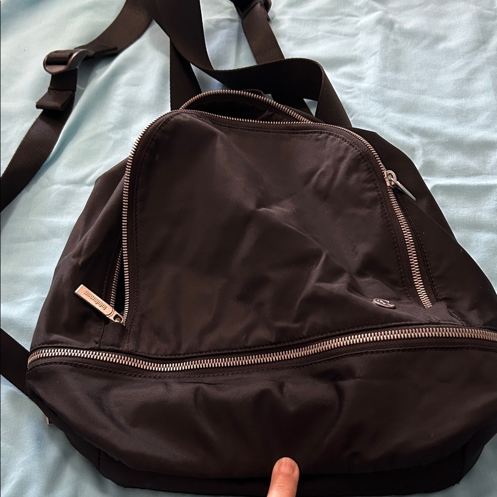 Lululemon Black Nylon  backpack Bag - Picture 2 of 7